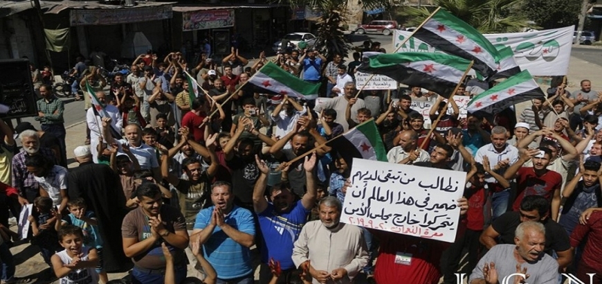 مظاهرات في الشمال السوري ضد الفيتو الروسي .. ودعوات للتحرك خارج مجلس الأمن
