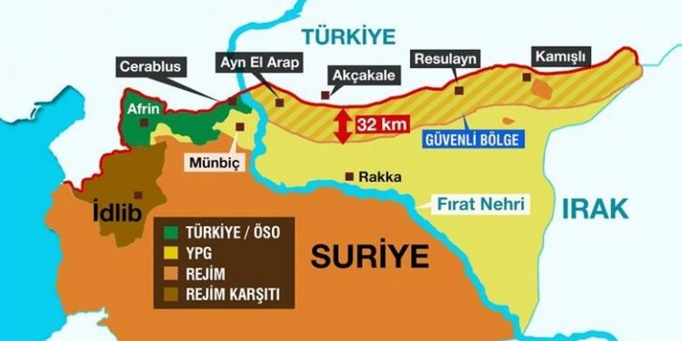 Türkiye Suriye’nin Kuzeyindeki Güvenli Bölge ile İlgili ABD’yle Anlaşmaya Varıldığını Açıkladı