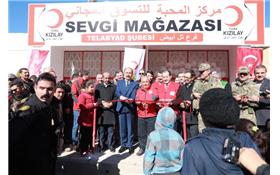 Tel Abyad’a Türk Kızılay Sevgi Mağazası