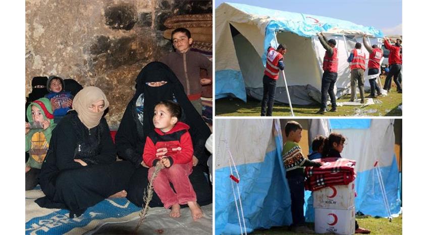 Mağara’da Yaşam Mücadelesi Veren Suriyeli Ailelere Yardım Eli